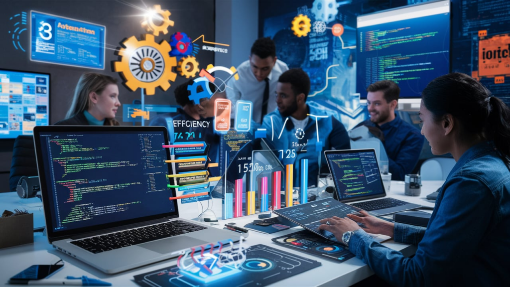 Mejora la eficiencia con automatización en aplicaciones a medida