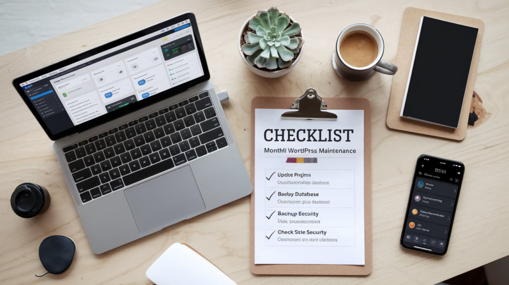 Checklist mensual para el mantenimiento de WordPress